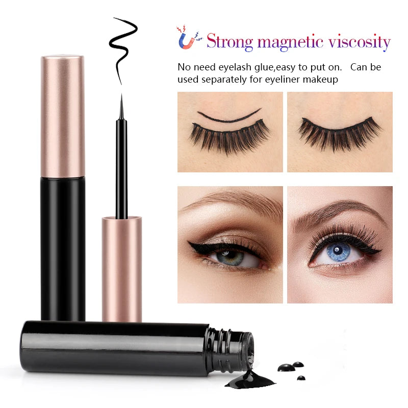 Waterproof Magnetic Eyelashes Set