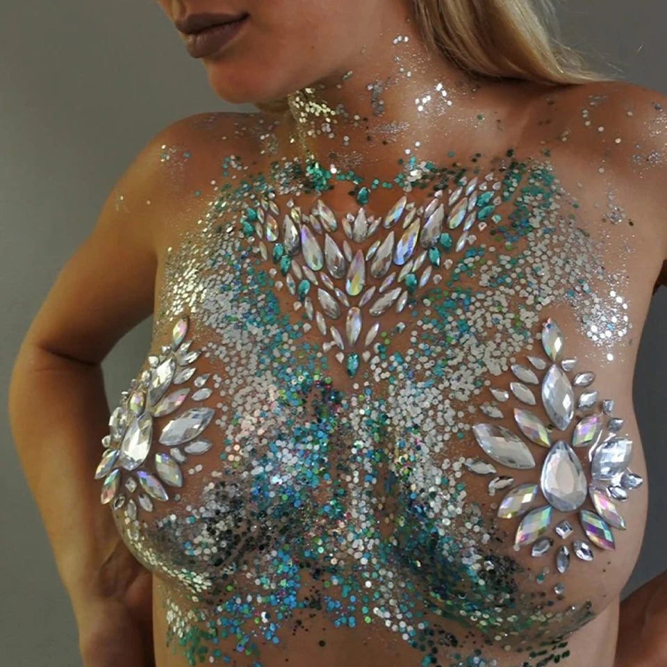 Rhinestone Crystal Pasties Nipple Covers